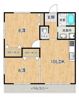 瑞穂ハイツ【2階】の間取り