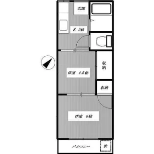 高松ハイム【3階】の間取り