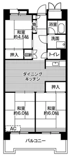 ビレッジハウス品川八潮タワー【4階】の間取り