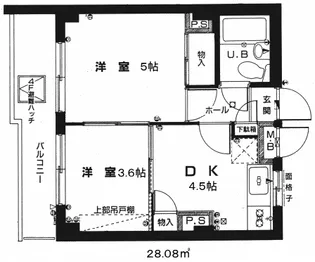 リヴュリット【4階】の間取り