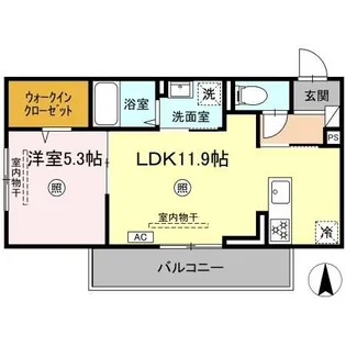 PREMILIFE金池【1階】の間取り