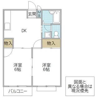 エルディム飯島 A棟【2階】の間取り