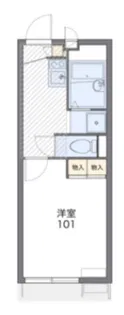 レオパレスブルースカイ小山(44153)【2階】の間取り