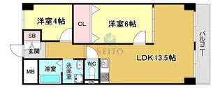 こうやハイツ【3階】の間取り