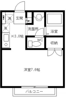 メゾンリヴァージュ【2階】の間取り