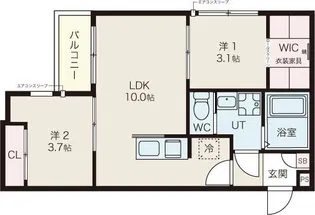 ilusion六番町【2階】の間取り