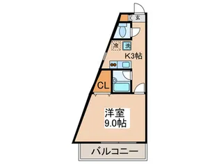 グリーンミドウス【3階】の間取り