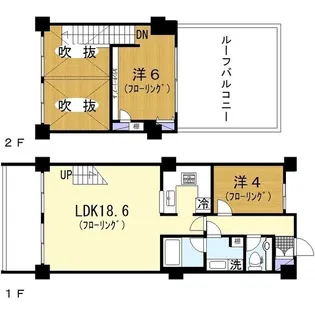 ダイアパレス鶴間II【4階】の間取り