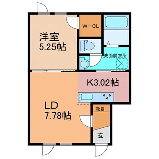 キャンディキャトル【1階】の間取り