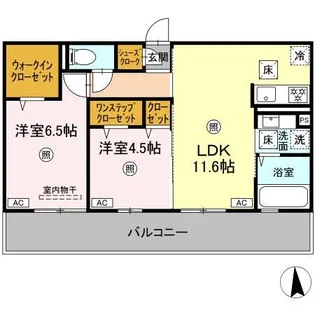 ロータスヒル A棟【1階】の間取り