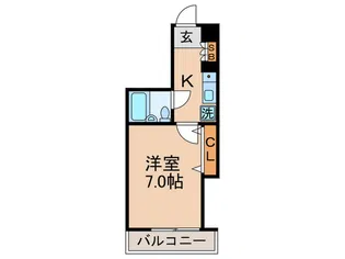 カ-ムコ-ト鳴島【1階】の間取り