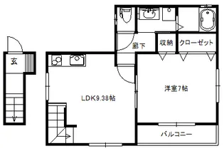メゾンヴェリテ【2階】の間取り