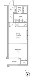 ラクラス四谷三丁目【4階】の間取り