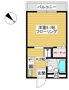 クレッシェンド目黒【1階】の間取り