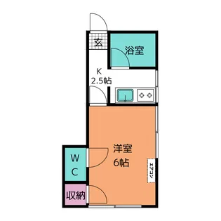 鳥越アパート【2階】の間取り