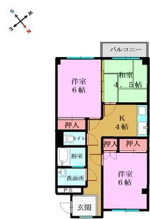 エトワール山崎【2階】の間取り