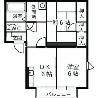 クレセール見瀬A【1階】の間取り