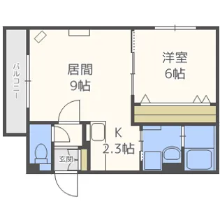 グランメール西町北10【3階】の間取り