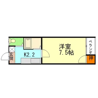 リバーサイドヒルズ【3階】の間取り