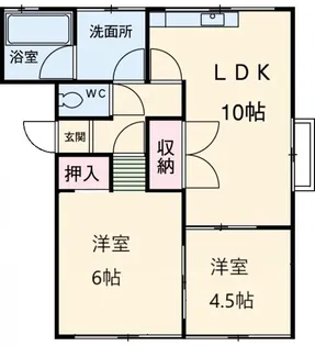 中本ビル【4階】の間取り
