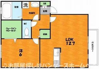 ルミエール東中振【1階】の間取り