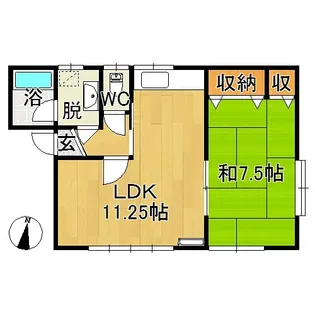 メゾンカワムラ【2階】の間取り