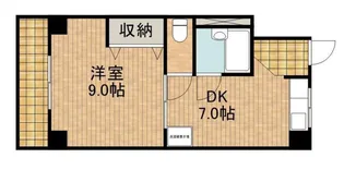 コーポラスヤング【3階】の間取り