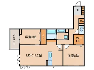 charme【2階】の間取り