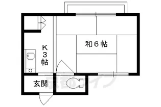 今出川マンション【3階】の間取り