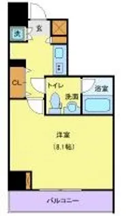 スパシエフェリーチェ川崎【9階】の間取り