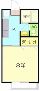 ユーチャリス【2階】の間取り