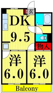 ハイツタナカ第1【1階】の間取り
