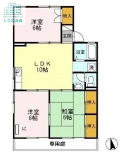 プレジール宮小路 C棟【1階】の間取り