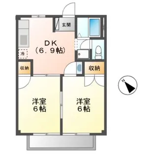 ニューシティ幸伸【2階】の間取り