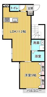 リーブル東蒲II【2階】の間取り