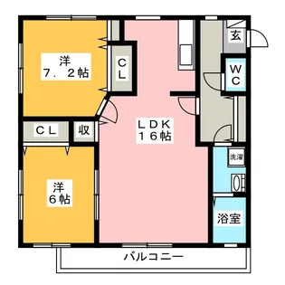 フォレストコート【2階】の間取り
