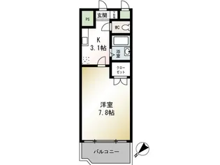 プレーヌデュラン【3階】の間取り