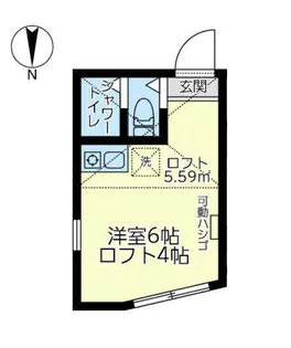 ユナイト黄金町スカンジナヴィア【2階】の間取り