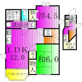 プリムヴェール【2階】の間取り