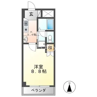 グランドゥール古出来【6階】の間取り