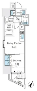 GLACIER神保町(グラシアジンボウチョウ)【4階】の間取り