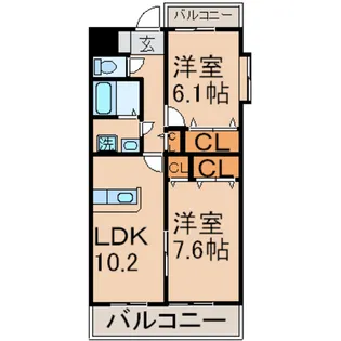 ピエトラ ルーチェ【3階】の間取り