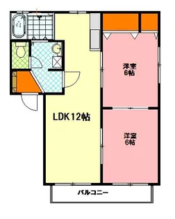 石川ハイツC【2階】の間取り