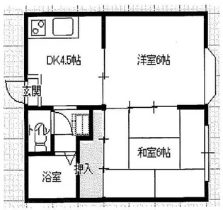 メゾンドボヌール【1階】の間取り
