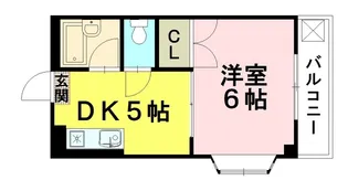 サンライズ鶴江A棟【2階】の間取り