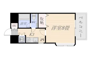 シーフォート新町【4階】の間取り