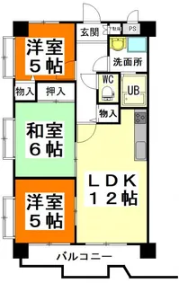 清水マンション【2階】の間取り