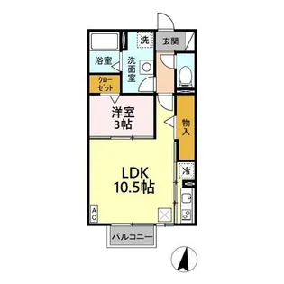 愛知県名古屋市中村区二ツ橋町5【アパート】の間取り