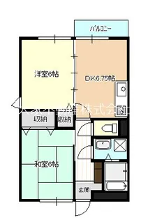 リバー木場【1階】の間取り