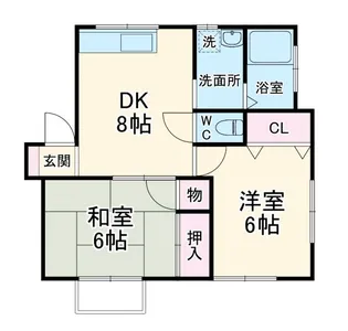 パンジーコーポ【1階】の間取り
